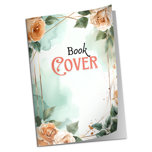 Floral Watercolor Book Cover Design