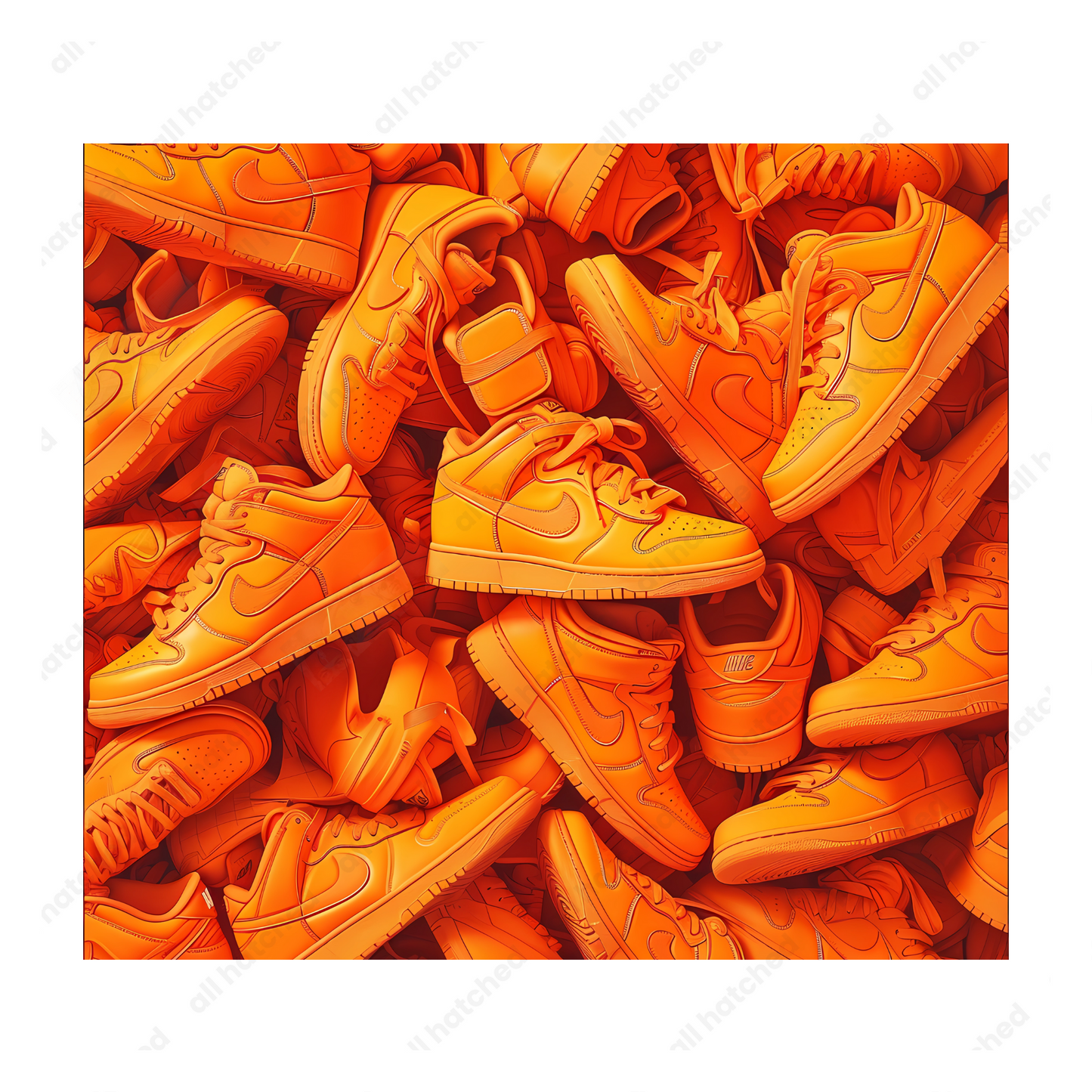 Orange Sneaker Pattern