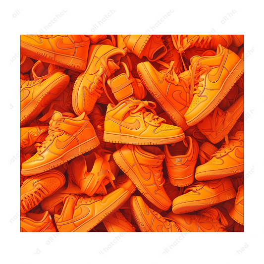 Orange Sneaker Pattern