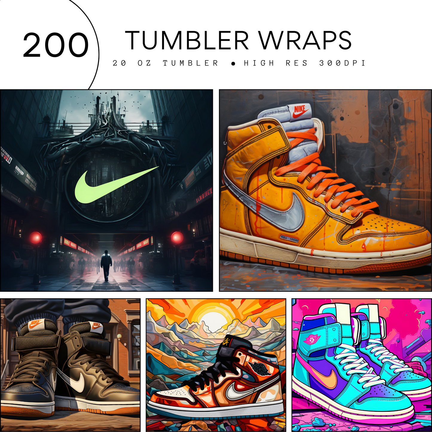 200 Tumbler Wraps