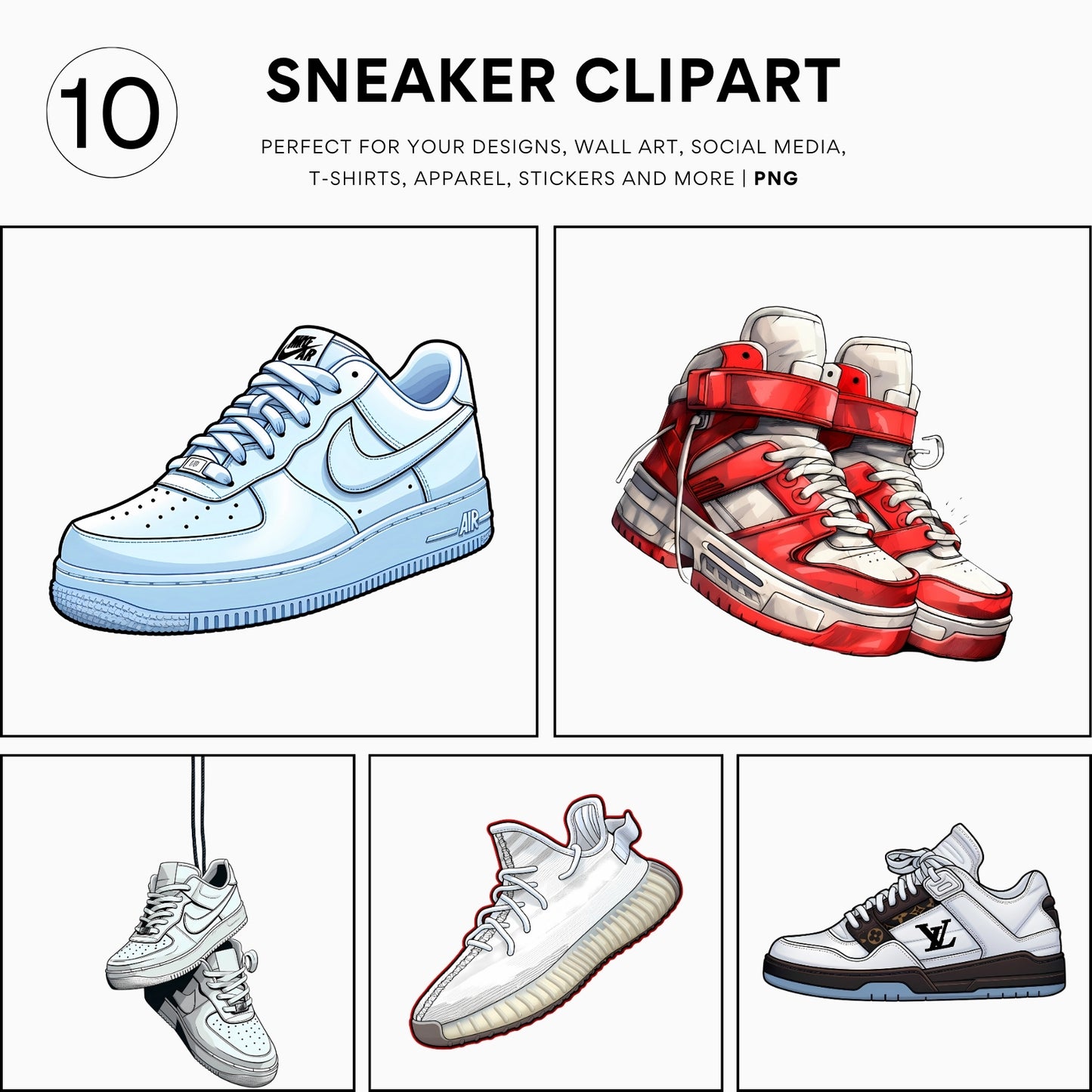 10 High-Top and Low-Top Dunks, Chucks, 1s, Luxury Sneakers