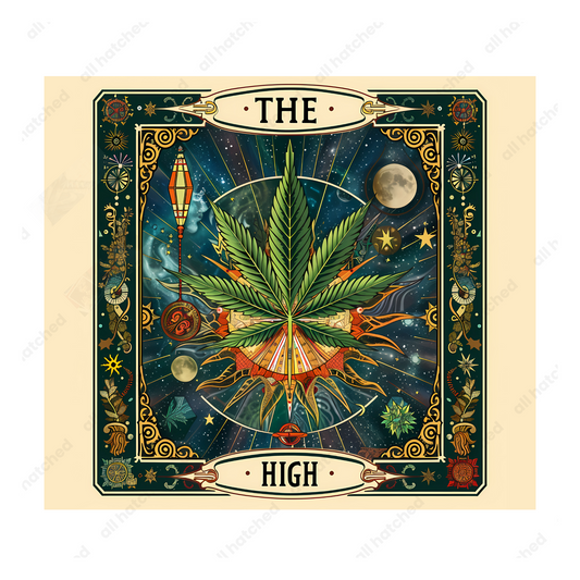 Weed Tarot Card 420 Tumbler Design