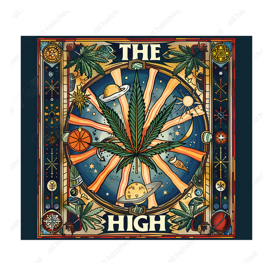 Weed Tarot Card Tumbler Design