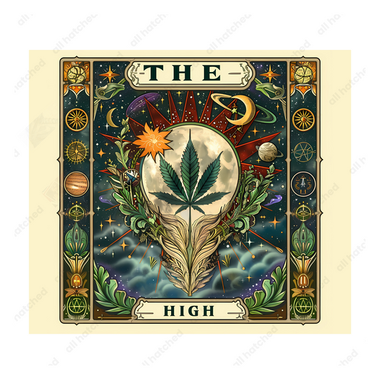 Cannabis Tarot Card 420 Tumbler Design