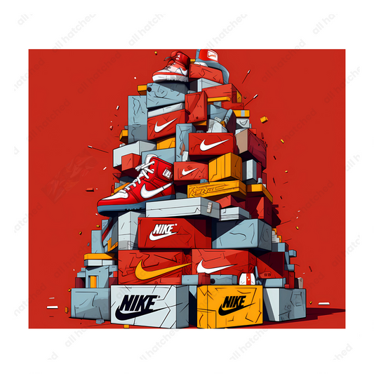 Collection of Shoe Boxes Sneaker Tumbler Design