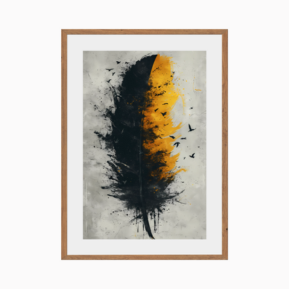 Abstract Feather and Birds