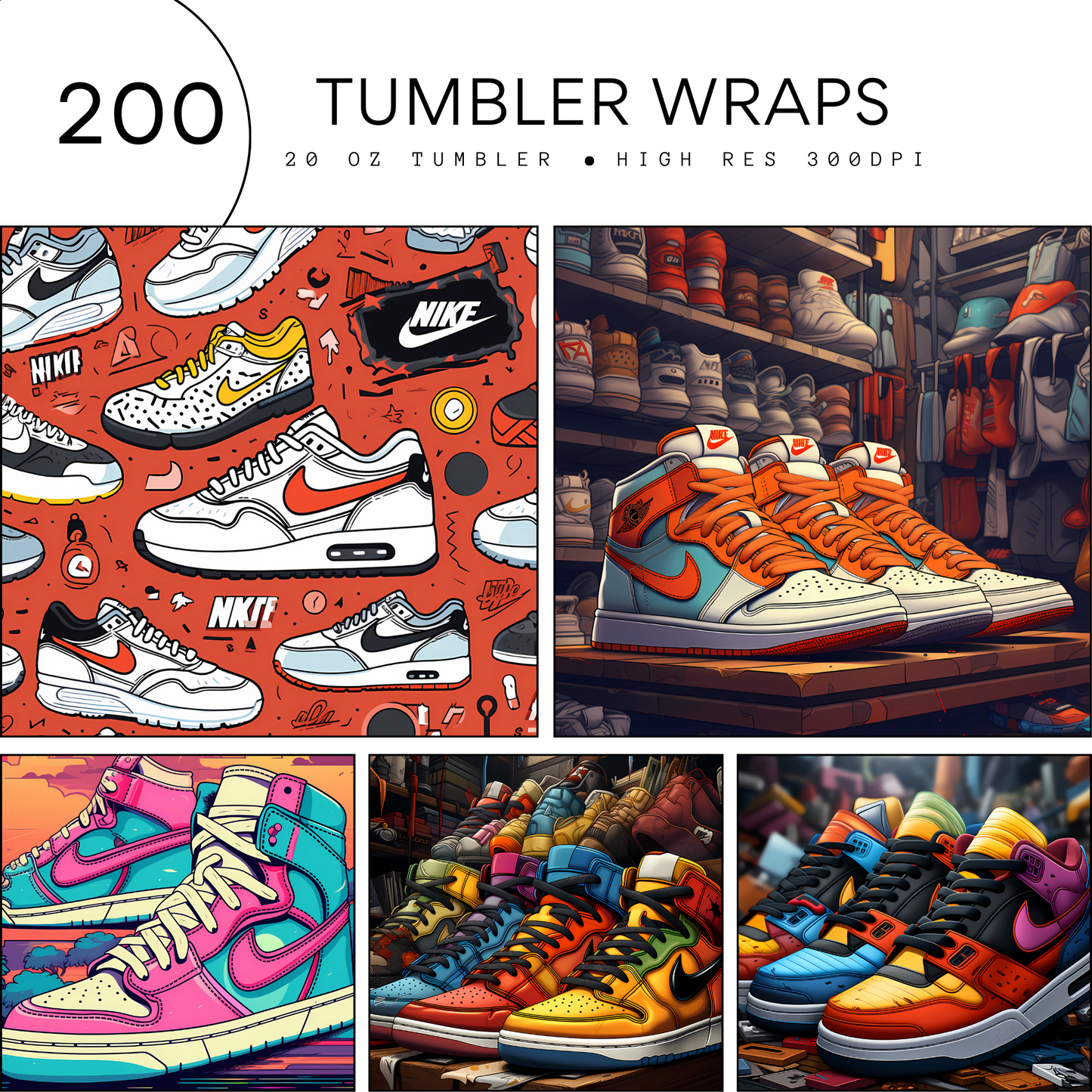 200 Tumbler Wraps