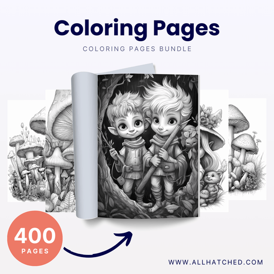 400 Coloring Pages Bundle