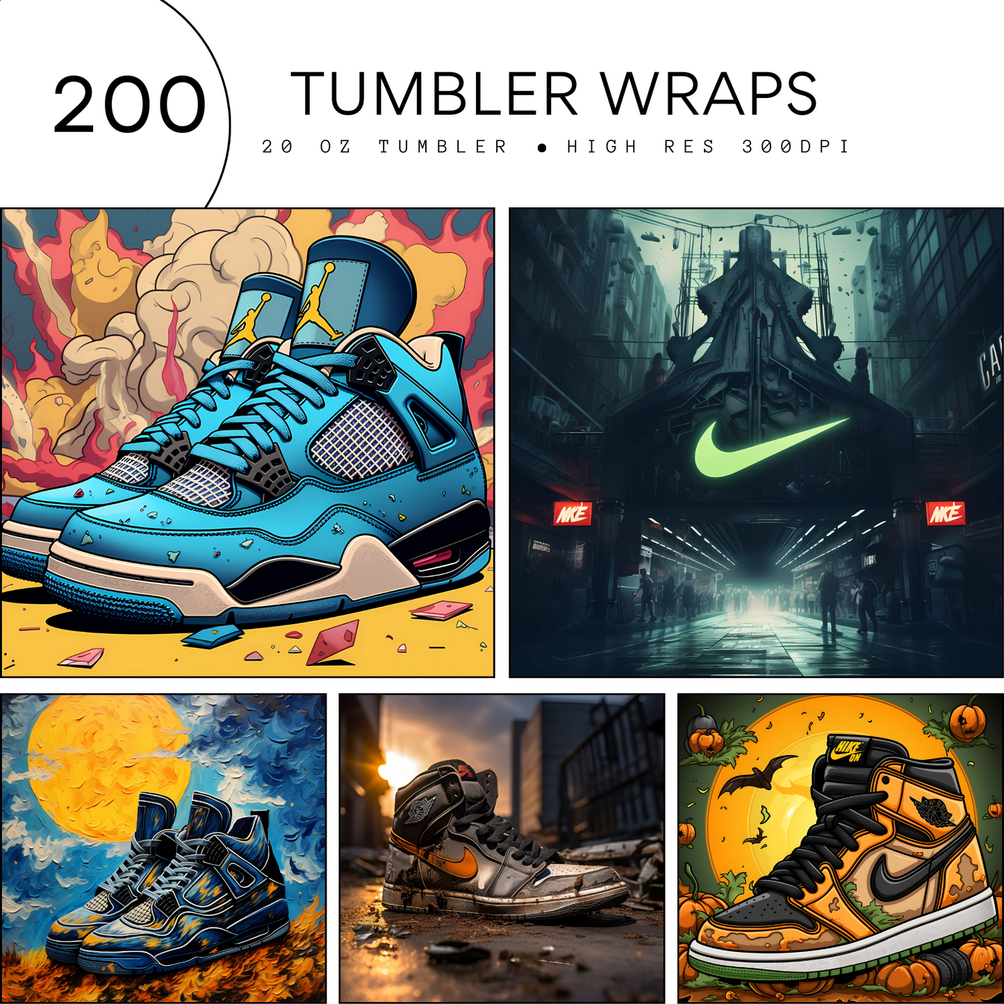 200 Tumbler Wraps