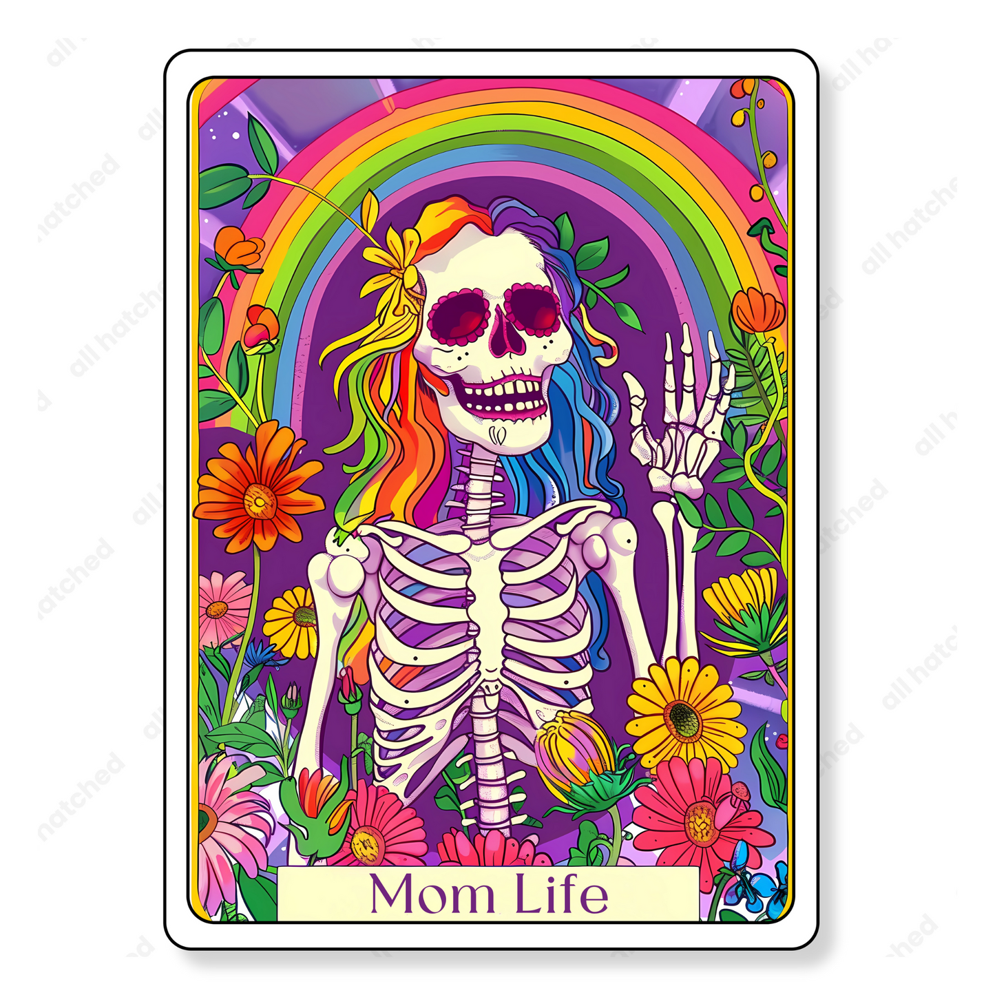 The Mom Life Funny Tarot Card