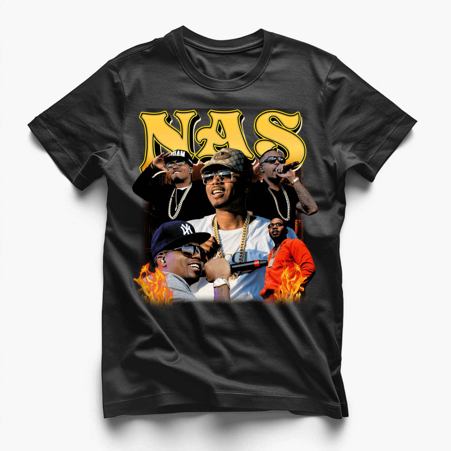 Nas Vintage Bootleg Design PNG