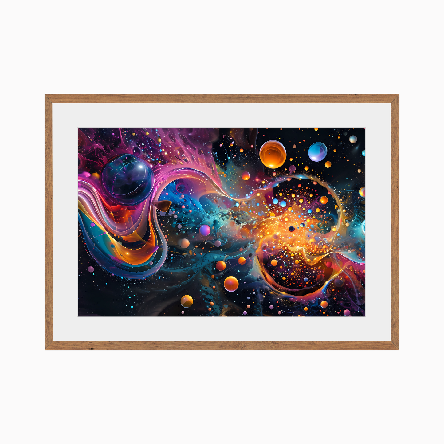 Vivid Cosmic Abstract Art