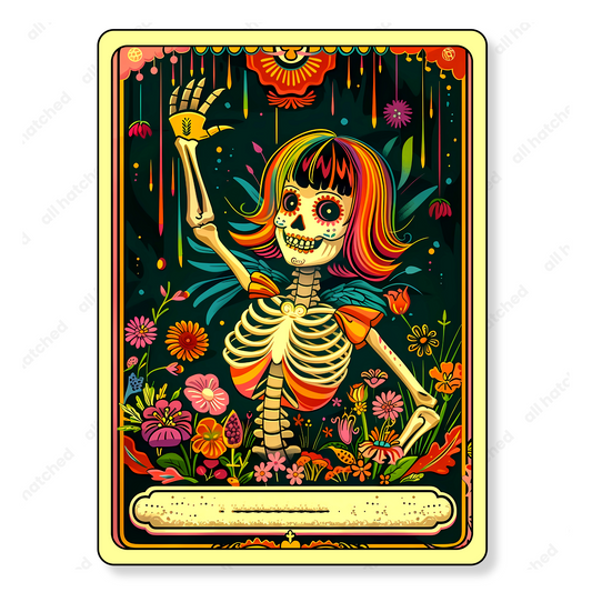 Skeleton Funny Tarot Card Add Your Text