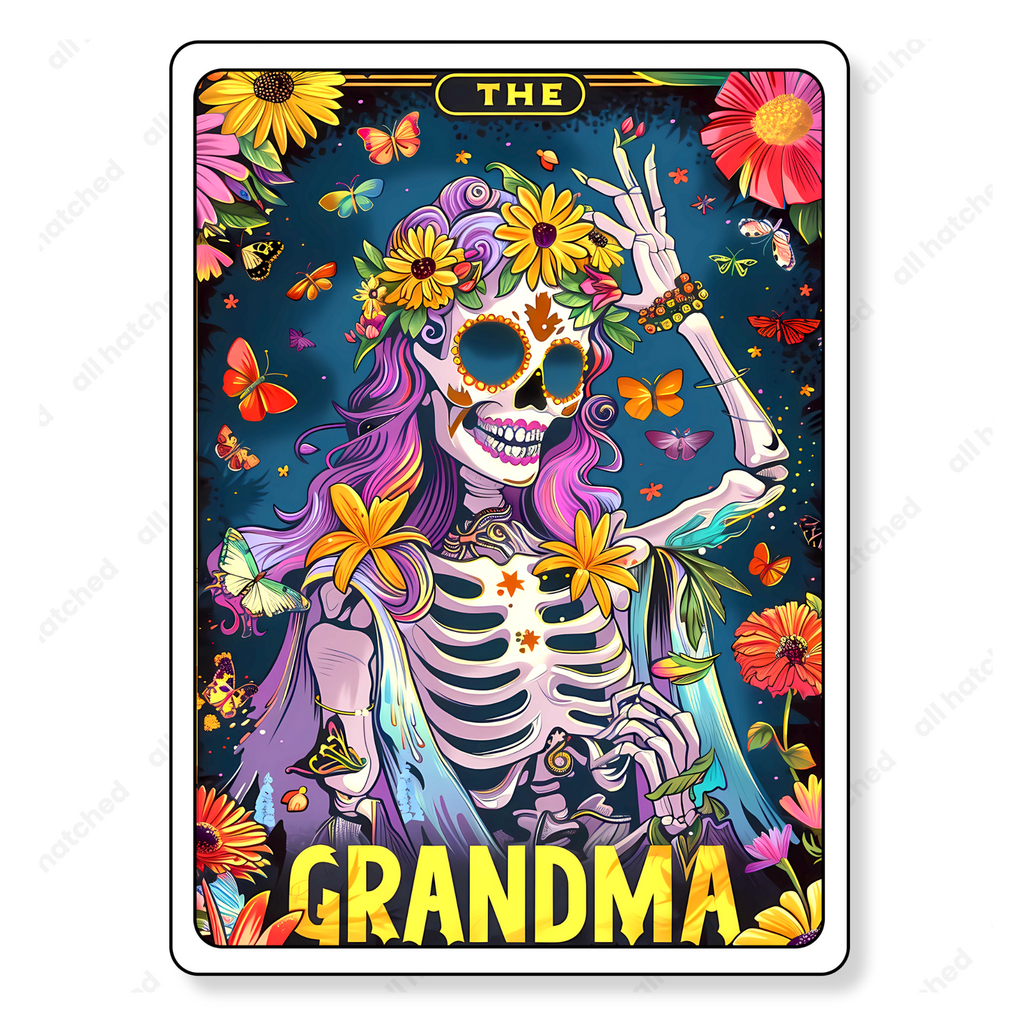 The Grandma Funny Tarot Card