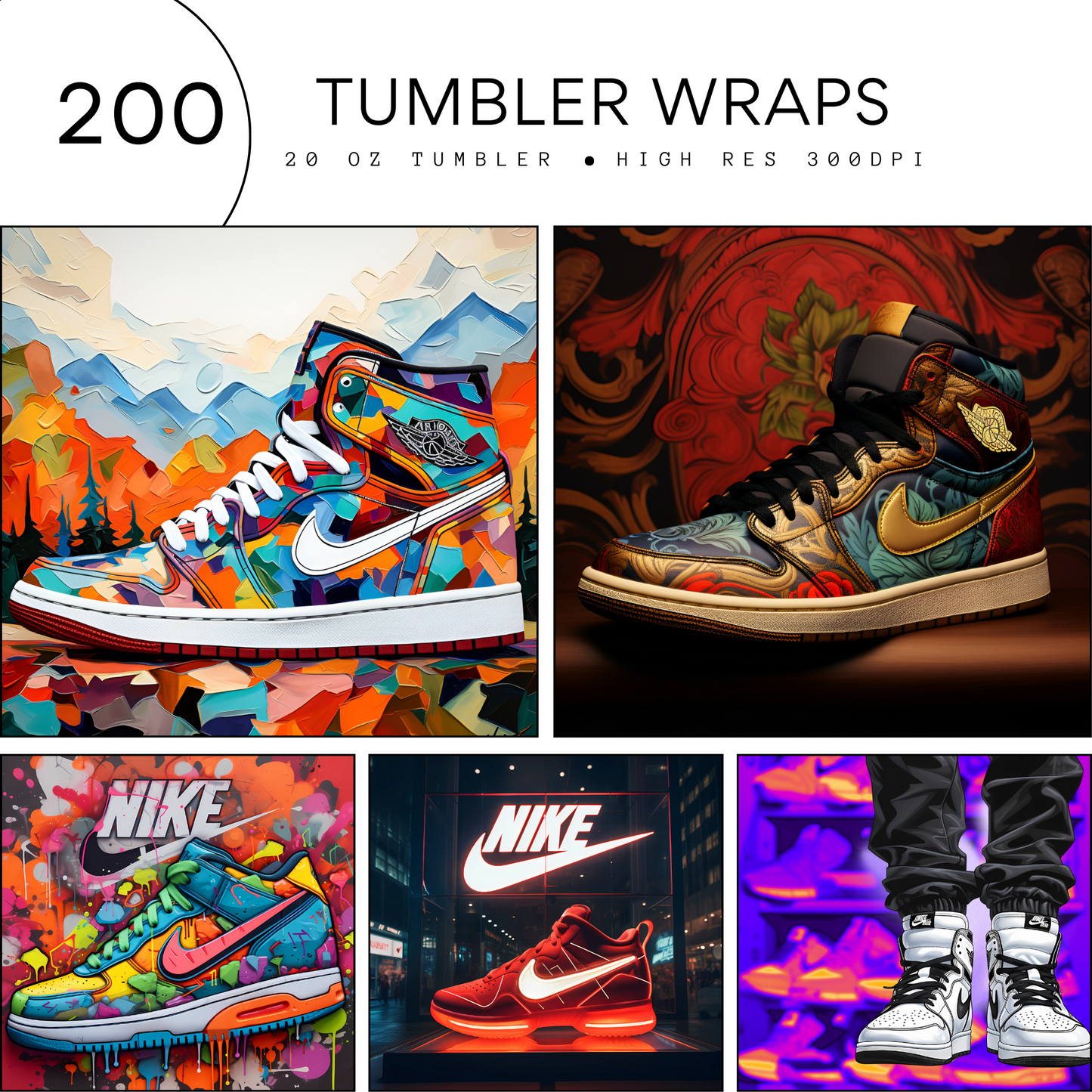 200 Tumbler Wraps