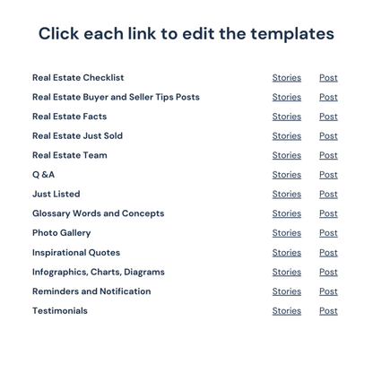 600 Real Estate Instagram Editable Canva Templates