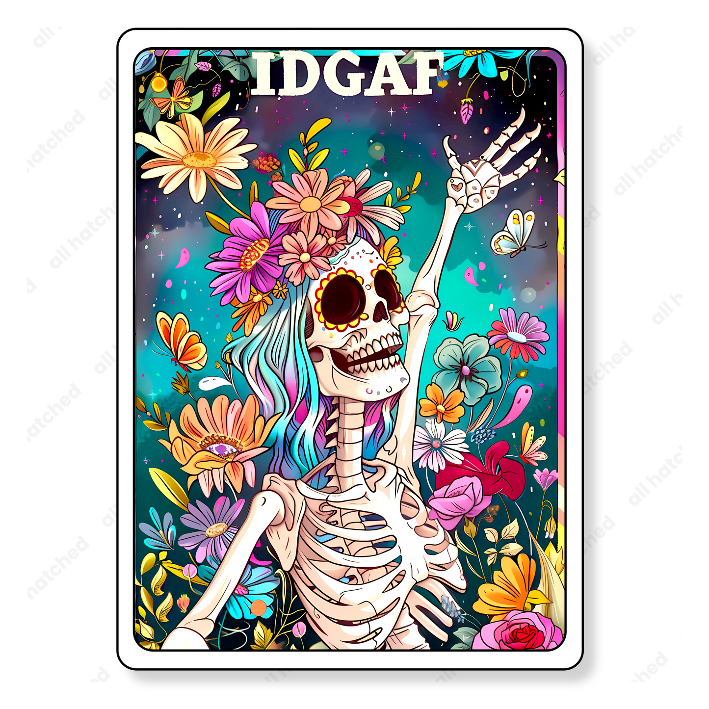 The IDGAF Funny Tarot Card Sarcastic