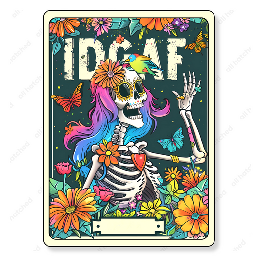 The IDGAF Sarcastic Funny Tarot Card