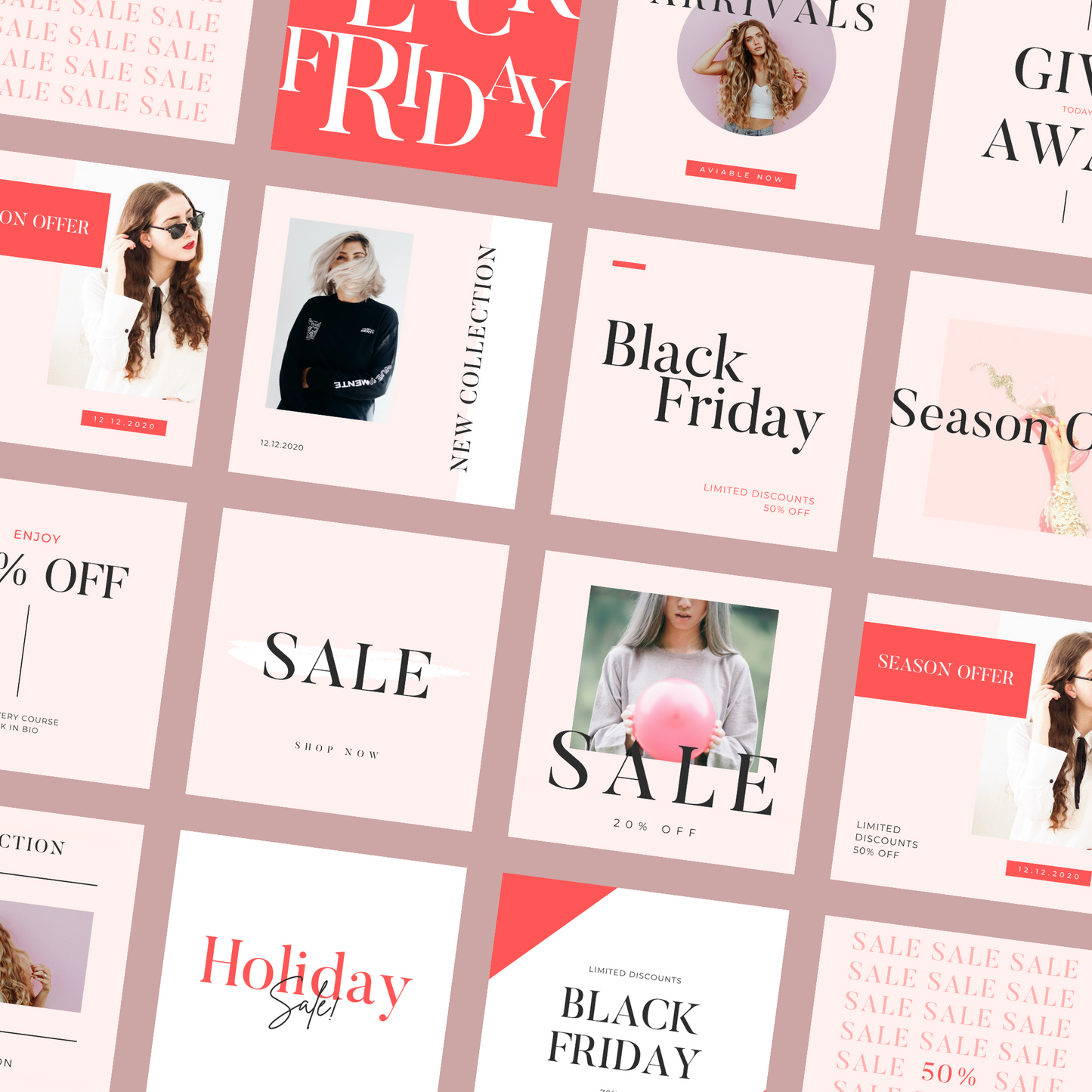 100 Sales and Promotions Canva Templates