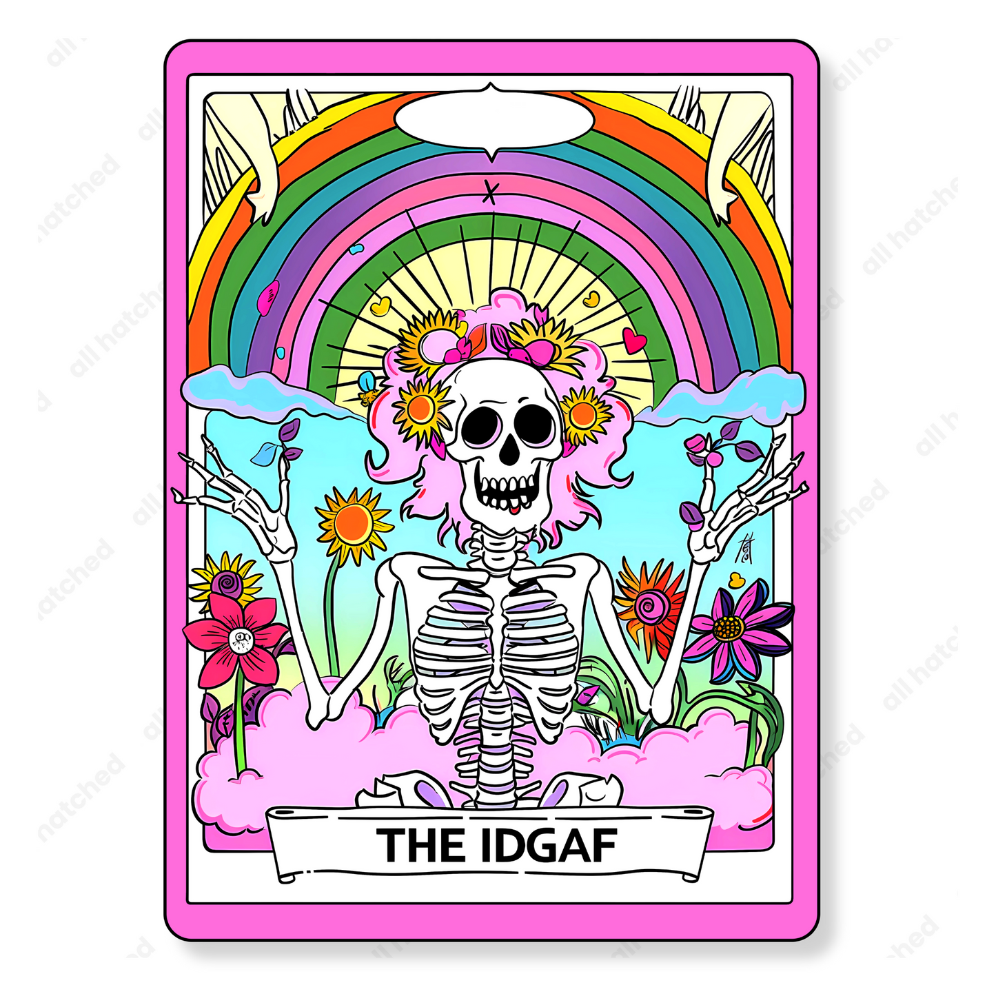 The IDGAF Funny Tarot Card