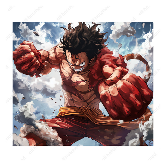 "Straw Hat" Luffy Tumbler Wrap PNG