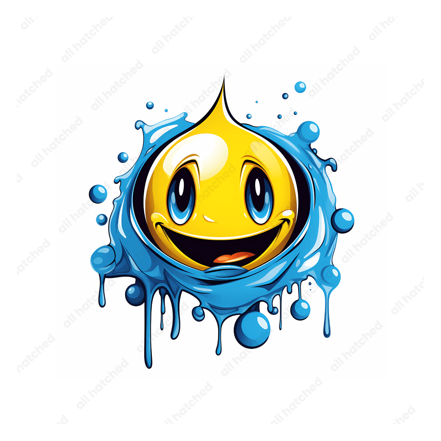 Smiley Face Water Splash